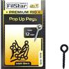 PRO FILSTAR Pop Up Pegs per Boiles & Pellet 10x12mm - Viti per Ami da Pesca - Pesca alla Carpa - Esche da Pesca - Carpfishing - Accessori per Pesca - Ganci per Carpa - Method Feeder Fishing Hooks Kit