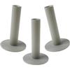 Ecaddie Tee in gomma, adatti per driver, fairway e ferri da stiro (grigio, 83 mm)