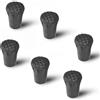 Alomejor Gommini Resistenti per Bastoncini Trekking 6 Pezzi - Tappi Accessori Escursionismo per Racchette da Campeggio e Bastone da Passeggio Escursioni Alpinismo Walking Pole