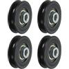 1Pc 10*114*19.5mm Ruota Guida/Gru in Lega di Alluminio interamente in metallo, Puleggia Rotolante per Attrezzature e Apparecchi per il Fness Big Bird  13