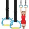 Grapelet Set di anelli da ginnastica Grapelet, attrezzatura per palestra a casa, anelli regolabili per allenamento di forza, anelli per tirare per allenamento fisico (Giallo Blu)
