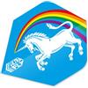 Unicorn Ultrafly.100 Plus Rainbow Blue, Alette Ultrafly per Freccette Unisex, Blu