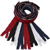 Aerzetix - Set di 8 Cerniere Lampo a Spirale n. 5 da 95 cm separabili con cursore | in Metallo, Nylon e Poliestere | Colore Nero, Bianco, Rosso e Blu Scuro