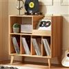 LELELINKY Ottimo Supporto per Dischi con Spazio di Archiviazione, Supporto per Giradischi con Scaffale, Supporto per Dischi in Vinile con Area Espositiva, per un Massimo di 300 Album