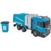 Kids Globe 2Play Scania 510424 - Scarico dei rifiuti (blu, con luce e suono, azionamento frizione, alette mobili, 56 x 20 x 30 cm, veicolo per bambini, veicolo per giocare, spazzatura per bambini)