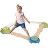Smoby Life - Percorso Avventura - Percorso Motricità - 4 blocchi e 4 tavole - Fino a 3,5 m di lunghezza - Materiale riciclato - Dai 2 anni in su - Prodotto in Francia