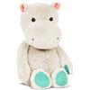 B. toys - Happyhues - Gerry Grey (grigio chiaro) - Ippopotamo di peluche - Animale di peluche - Giocattolo ippopotamo morbido e grigio - Giocattolo lavabile per neonati, bambini e ragazzi - 0 Mesi +