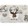 d-c-fix tovaglietta - Wild Deer 29 cm x 44 cm rettangolare - tovaglietta gialla per tavolo da cucina e da pranzo - idonea al contatto con alimenti & lavabile
