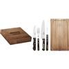 Tramontina Churrasco Tramontina Set Barbecue BBQ in Acciaio Inossidabile e Legno Polywood 15 Pezzi