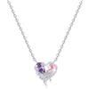 CYMYSS Collana Donna Argento 925 con Ciondolo, Collana in Argento Sterling 925 da Donna, Girocollo Elegante con Pendente, Gioielli Regalo Donna Compleanno Anniversario