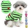 Zunea Camicie per cani di piccola taglia T-shirt estiva basic a righe vestiti per cuccioli paillettes felpa cuore amore morbida maglietta a maniche corte abbigliamento per animali domestici pullover