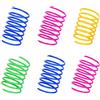 AIMICOCA - Set di 60 giocattoli interattivi colorati per gatti, in plastica, a spirale per swatting, mordere, caccia e gioco attivo sano (colore casuale)