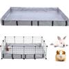 bangminda Impermeabile Oxford Tessuto Habitat per Guinea Pig Pet Cage (Gabbia Non Inclusa) Base in Rete Sostitutiva per Gabbia per Conigli Lettiera Gabbie Liner per per Animali Piccole (XL, Grigio)