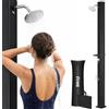 BAKAJI Doccia Solare per Giardino Piscina Esterno Campeggio Serbatoio 20Lt con Soffione Regolabile Miscelatore Acqua Calda Attacco Tubo da Giardino (40 Litri)