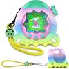 BCWEGION Custodia in silicone compatibile con Tamagotchi Paradise, con pellicola protettiva in TPU Softscreen e cinturino per dita (arcobaleno)