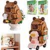 Puasok 2Pcs Blocchi da Costruzione Capibara, Blocchi da Costruzione Animali | Set di Mini Blocchi da Costruzione Capibara con Istruzioni, Mini Blocchi da Costruzione con Motivo Capibara