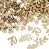 JRSHIRLEYLTD 150 Pezzi Coriandoli in legno 70° Compleanno,Coriandoli Decorazione Tavolo, Coriandoli Compleanno Decorazioni,Decorazione Grande 1,5-6,3 cm,per ragazze, ragazzi, feste
