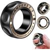 7JI Anello Antistress Fidget Slider, Giocattolo per Adulti,Slider Magnetico in Metallo, Decompressione Tattile,Anelli Rotanti,Regali per Uomini e Donne,ADHD,Autism