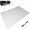 VEVOR Erpice a Catena per Campi Prato 201x122 cm Rete Livellatore a Catena Trainato per Vialetti Sentieri Giardinaggio Erpice per ATV Trattorini in Acciaio Zincato, Rete Griglia Trazione per Terreno
