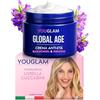YOUGLAM Global Age Crema Viso Antirughe Donna 50 ml - Trattamento Anti-Età con Bakuchiol, Acido Ialuronico, Ribosio e Probiotici, Effetto Lifting, Idratazione Profonda, Pelle Tonica e Luminosa