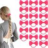 ELNX 20 Pezzi Accessori per Capelli Rosso Rosa - Elastici con Fiocco per Bambini, Neonati e Donne - Fermacapelli per Scuola, Uso Quotidiano e Spettacoli