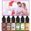 MISIJI Set di Oli Essenziali Top 6 Aromaterapia - Oli Essenziali per Diffusore per Casa, Oli per Diffusore Profumi per Aromaterapia, Produzione Candele e Sapone, Umidificatori 6 x 10 ml