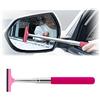 CGEAMDY Tergicristallo Retrattile per Specchietto Retrovisore Auto, Lunghezza Fino a 98 cm, Pulitore di Estensibile per Specchietti Auto, Strumento per la Pulizia della Pioggia di Vetro (Rosa)