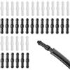 Hundredweat 40 Tonnettori per Tubi di Lavaggio Auto,Tubo Flessibile del Tergicristallo Dell'auto,Kit di Ricambio per Tubi Fluidi,Adattatore per Tubo di Spruzzo,Adatto Alla Maggior Parte Delle Auto(Nero/Bianco)