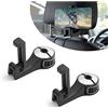 CGEAMDY 2 ganci per seggiolino auto, poggiatesta per auto, 2 in 1 Auto Gancio Seggiolino, gancio nascosto,rotazione a 360° gancio per sedile posteriore con supporto per smartphone (Argento)