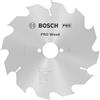 Bosch 1x Lama per sega circolare PRO Wood a filo per seghe portatili (per Legno tenero, Legno duro, Ø mm, Professional Accessorio Sega circolare portatile)