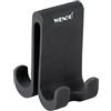 Wenko Gancio per Doccia Doppio Verna Duo, Gancio in Silicone per Box Doccia con Uno Spessore di Parete Fino a 10 Mm, Molto Spazio per Appendere Spugne, Asciugamani e Molto Altro Ancora, Nero