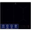 Electrolux Piano Cottura a Induzione LIL63443, 4 Zone, Funzione Bridge, 60cm, PowerBoost, Controllo Touch, Vetroceramica, Tecnologia Hob2Hood, Sicurezza Bambini, Timer, Design Nero Elegante