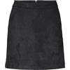 Vero Moda NOS Donna Vmdonnadina Faux Suede Short Skirt Noos Gonna Not Applicable, Nero (Black Black), Large