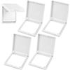 Helweet Copertura per Presa Elettrica, Prese Muro Copertura Impermeabile, Tipo 86 Copri Presa, 4 Pezzi Copertura Impermeabile e Antispruzzo Copriprese, Presa Flip-Top Copripresa, per Bagno, Casa, Esterno