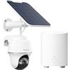 Reolink 5MP Solar Surveillance Outdoor Battery Camera Set con Home Hub Mini, 360° PTZ Videosorveglianza WiFi 2,4/5 GHz, Audio a 2 Vie, archiviazione locale, Argus PT con Pannello Solare Set
