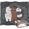 LOGOVISION We Bare Bears Selfie Coperta super morbida al tatto setoso - 152 x 127 cm