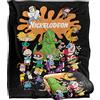 LOGOVISION Nickelodeon Brand Nick Splat Group Coperta super morbida al tatto setoso - 152 x 127 cm