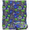 LOGOVISION Teenage Mutant Ninja Turtles: Mutant Mayhem Sewer Tech Pattern Coperta super morbida al tatto setoso - 152 x 127 cm