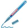 Edding 751 Marcatore a Vernice Lucida, Azzurro Metallizzato, 1 Pennarello, Punta Rotonda 1-2 Mm, Pennarello Indelebile per Vetro, Pietra, Legno, Plastica, Carta, Impermeabile, Alta Copertura