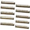 MACHSWON 10 pezzi Etichetta di prezzo digitale 3D Metallo scaffale regolabile GBP £ Kit di cubi di prezzo per vetrina gioielli, orologi, negozio, ufficio, etichette di prezzo Pricemarker Bronzo