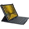 Logitech Universal Folio cover iPad o Tablet Con Tastiera Bluetooth Wireless, Apple, ‎Android, Windows da 9-10 pollici, Facile Configurazione, Durata Batteria 2 anni,Layout ‎Italiano QWERTY - Nero