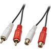 Lindy 35672 cavo audio 3 m 2 x RCA Nero