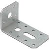 Screws City Staffe angolari regolabili zincate per legno, spessore 3 mm, in acciaio zincato KR5, 90 mm x 50 mm x 50 mm, confezione da 10