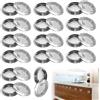 JOZMMZEOOA 30 Pezzi Griglia Aerazione Tonda Griglia Ventilazione Rotondo Inox Bocchetta Aerazione Piccole Prese D'Aria,per Armadi Guardaroba Scarpiere Scaffali Cucina Bagno Armadi (19MM)