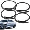 nplaseta 4 guarnizioni autoadesive per porte auto,Guarnizione Della Porta Automobile,Trim Prova Delle Intemperie,Isolamento Sonoro Guarnizione Della Finestra 'automobile Flessibile,Protezione Del Bordo Di Alta