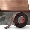 Zayejod 2M Striscia di Transizione per Pavimenti in Laminato Striscia di Soglia Profilo di Transizione Autoadesivo PVC e Vinile, Striscia di Giunzione per Pavimenti, 5cm Marrone Scuro
