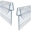 WITEN&NOCK Guarnizione per doccia 2x 60cm per 5mm 6mm con labbro extra lungo Guarnizione per porta doccia per porta in vetro dritta, spessore del vetro, guarnizione di ricambio, impermeabile o