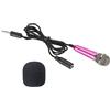 PATIKIL Mini Microfono Portatile Vocale Microfono Rosa Rosso per Voce Registrazione e Canto 1pz
