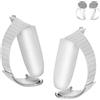 Acxilexy Cinghie Regolabili Antiscivolo per Controller VR, Compatibili con Meta Quest 3S e Quest 3, Copri Maniglie Sicure con Fascette Anti Caduta, Accessori Gaming Durevoli