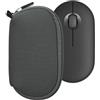 kwmobile Custodia Mouse Wireless Compatibile con Logitech Pebble Mouse 2 M350s / M350 - Custodia Neoprene Mouse - Astuccio Porta Mouse PC Gaming grigio scuro